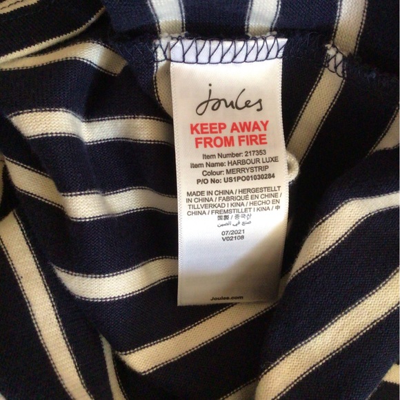 🆕JOULES HARBOUR LUXE MERRY STRIPED KNIT TOP(Sz 2) - Picture 14 of 16